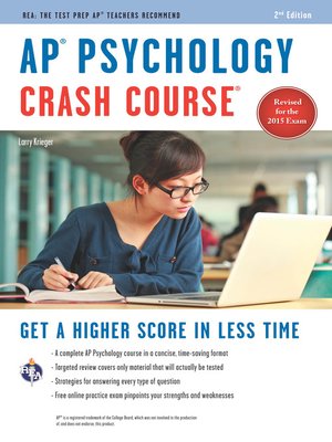 cover image of AP Psychology Crash Course Book + Online